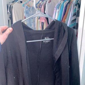 Justice black cardigan